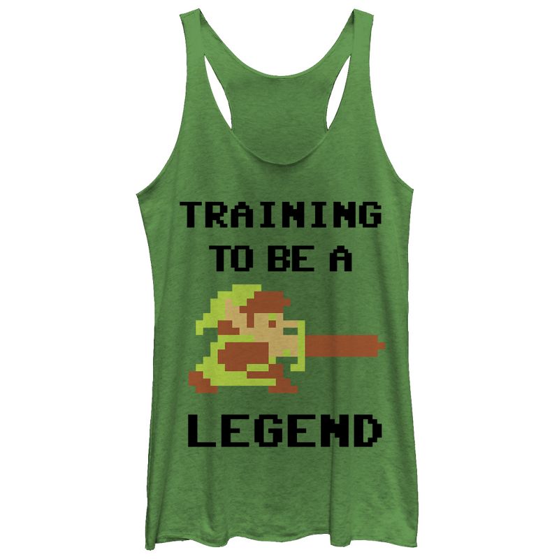 Women's Nintendo Legend of Zelda Link Training Racerback Tank Top, 1 of 4