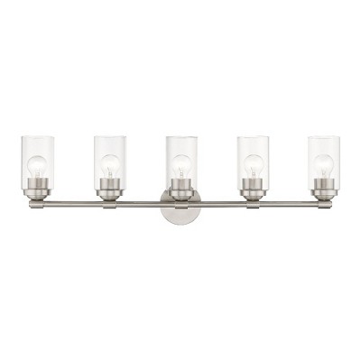 Livex Lighting Whittier 5 - Light Vanity in  Brushed Nickel