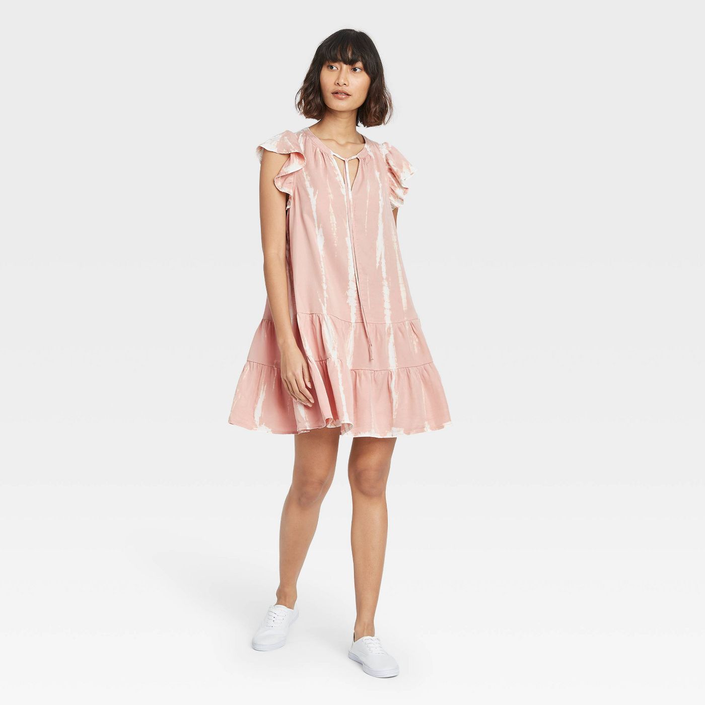 Women's Flutter Short Sleeve Ruffle Dress - Knox Roseâ„¢ - image 1 of 4