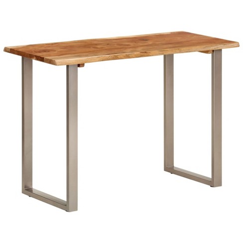 vidaXL Dining Table 43.3 in.x19.7 in.x29.9 in. Solid Wood Acacia - image 1 of 4