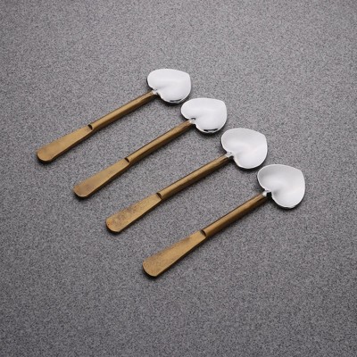 Inox Artisans Celia Heart Spoon 4 Pc. Set