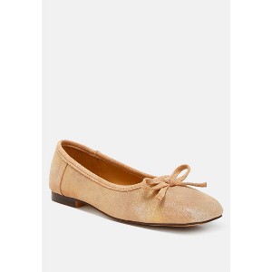 Rubyrose Suede Bow Embellished Ballerinas Women - 1 of 4