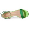 Allegra K Women's Glitter Open Toe Ankle Buckle Strap Stiletto Heel Sandals - 4 of 4