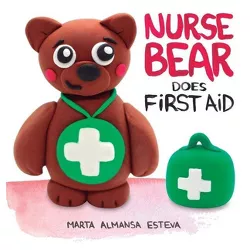 Nurse Bear Does First Aid - Large Print by  Marta Almansa Esteva (Hardcover)