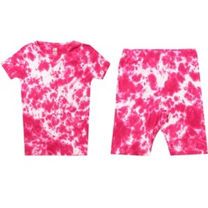 Just Love Pajamas for Girls Snug-Fit Cotton Girls PJ Set Short Sleeve Tee & Shorts - 1 of 3