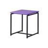 MDF and Metal 3-Piece Coffee and End Table Set with Carbon Fiber Wrap for Modern Living Room or Lounge Spaces - 4 of 4