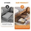 2-Pack Under Bed Storage Containers with Lids, Clear Plastic Bins with Latches, Stackable Underbed Organizer Boxes for Clothes, Shoes, Towels - 3 of 4