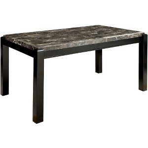 ioHomes Bailey Marble Top Dining Table - Black