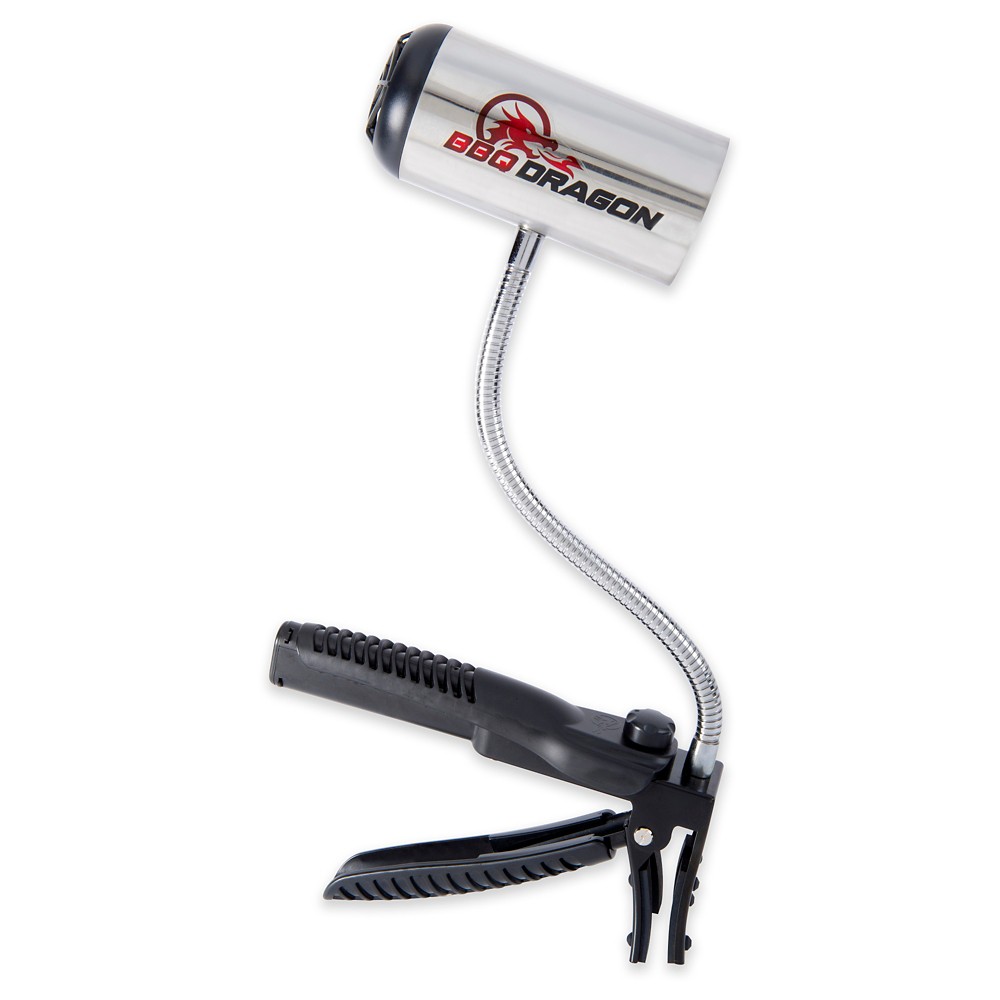 BBQ Dragon Grill Fan - Black: Stainless Steel Construction, No Assembly, Portable Charcoal Air Blower