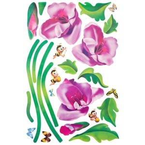 Slickblue Spring Garden Wall Decals 23.6x35.9 inch – Elegant Vinyl Stickers for Living Room & Bedroom Decoration - 1 of 3