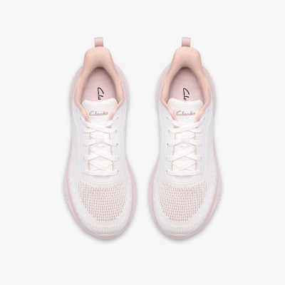 Женские кроссовки Clarks Womens Izza Knit 2 Sneaker Light Pink Shoes 7 Medium — фото 6