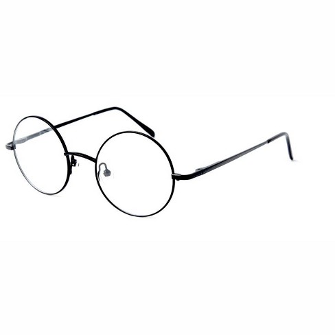 Black round store fake glasses