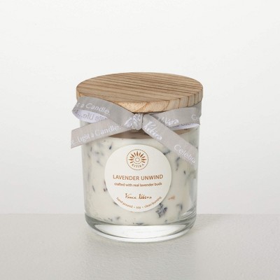 Clover Lane Lavender Scented Jar Candle