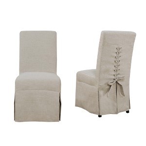 Set of 2 Hayden Dining Room Parsons Chair Natural - Picket House Furnishings