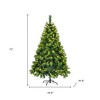 HomeRoots 6' Pre Lit Extra Full Pine Christmas Tree With Garland And Wreath Set - 3 of 4