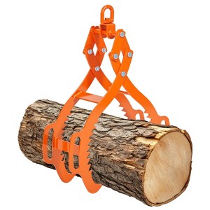 36inch Log Tongs with 3100 lbs Loading Capacity, 4 Claw Log Grabber Hook with Operating Handle for Tractors, Trucks, Forklifts - 1 of 4