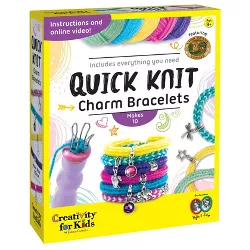 Quick Knit Charm Bracelets - Creativity for Kids