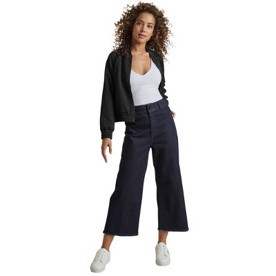 VENUS Womens High Rise Wide Leg Jeans