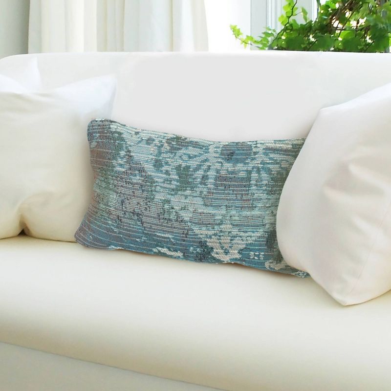 18&#34;x18&#34; Marina Kermin Indoor/Outdoor Square Pillow Blue - Liora Manne, Weather-Resistant, Zippered, UV-Protected, 3 of 7