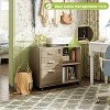 GALAXHERO  3-Drawer Wood File Cabinet with Lock, Mobile Lateral Filing Cabinet - 3 of 4