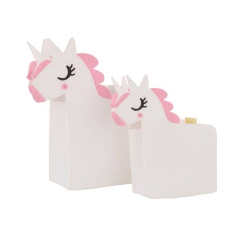 Little Love by NoJo White Unicorn Felt Storage Caddy 2pc - image 1 of 4