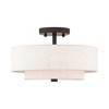 Livex Lighting Meridian 2 - Light Semi-Flush Mount in  English Bronze - 3 of 4