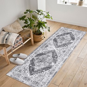 Area Rug Washable Living Room Rug, Soft Vintage Boho Non-Slip Non-Shedding Printed Floor Rugs for Kitchen Dining Bedroom - 1 of 4