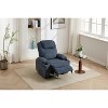 Comfy Corduroy Recliner Chair for Small Space, Adjustable  lazy  recliner Chairs  with 2 Side Pockets, Tool - Free Assembly, living rooms, bedrooms - 4 of 4