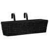 vidaXL Garden Planters 2 pcs Water Hyacinth Black - 2 of 4