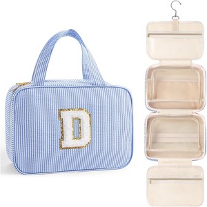 Toiletry Bag Men Hanging Compact Large Travel Initial Makeup for Women Teen - 1 of 4