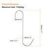 Unique Bargains 304 Stainless Steel S-shaped Butcher Meat Hooks and Hangers - 2 of 4