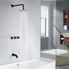 Sumerain Tub Shower Faucet, Matte Black Bathtub Faucet Set with Waterfall Tub Spout and Trim  Kit - 2 of 4