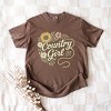 Country Girl Rope Watercolor  - Womens Garment Dyed Graphic T-Shirt - 3 of 4