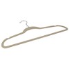 Home Basics Velvet Flocked Suit Hanger, (Pack of 25), Ivory - 2 of 4