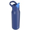 Zak Designs 20 fl oz Double Walled Stainless Steel Tranquility Insulated Straw Bottle - 4 of 4