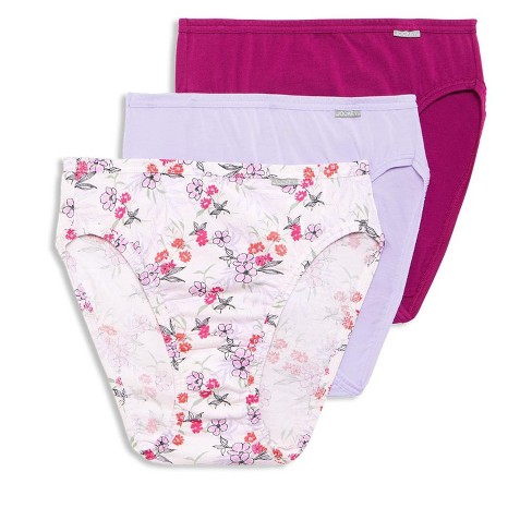 Jockey Women's Underwear Plus Size Elance Bikini - 3 Pack, Marina  Blue/Simple Scatter Dot/Simple Spring Bouquet, 4 : : Fashion