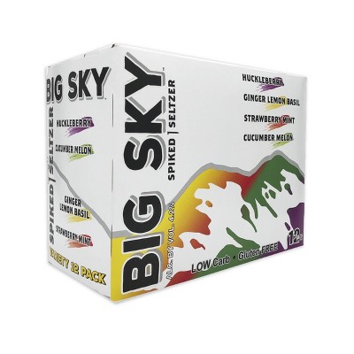 Big Sky Spiked Seltzer Variety Pack - 12pk/12 fl oz Cans