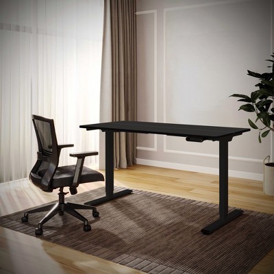 NicBex 55.12 Inch Electric Standing Desk,Dual Motor Adjustable Height Home Office Desk with Two-Piece Tabletop for Bedroom,Living Study Room