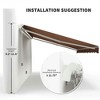 Resenkos Patio Awning, Outdoor Sun Shade Shelter Cover Awnings,12' x 10' Retractable Awning Patio Awnings Sun Shade Shelter with Manual Crank Handle, - 4 of 4