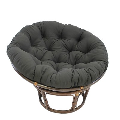 Papasan chair best sale with fuzzy cushion