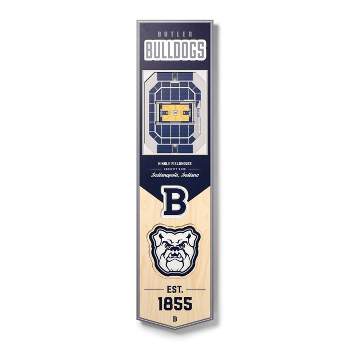 8" X 32" NCAA Butler Bulldogs 3D StadiumView Banner - Multicolored, Floating Wall Mount, Sports Memorabilia