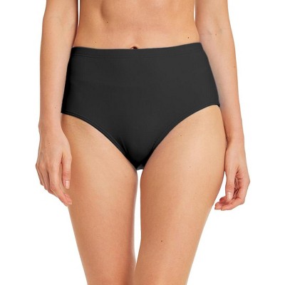 FIONECA Women's Swim Bottom High Waist Retro Basic Full Coverage Bikini Tankini Swimsuit Briefs