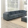 NicBex Modular Sectional 6pc Set L-Shaped Modular Sofa Bed Modern Including Couch 2x Corner Wedge 2x Armless Chairs and 2x Ottomans - 2 of 4