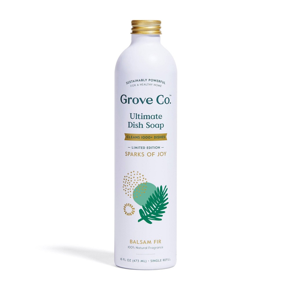 Grove Co. Ultimate Dish Soap Refill in Aluminum Bottle - Balsam Fir - 16oz