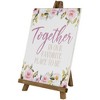Northlight Wooden Easel "Together Is Our Favorite Place To Be" Floral Spring Sign - 11" - 4 of 4
