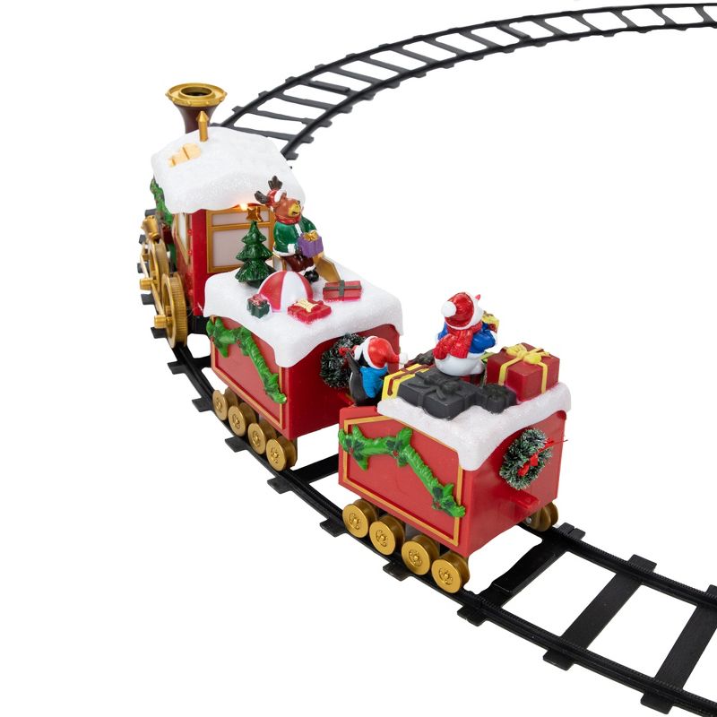Northlight 16-Piece LED Lighted Musical and Animated Christmas Village Train, 6 of 9