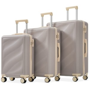 Kumasinova 3Pcs Hardshell Luggage Set,Durable Tear-Resistant ABS Spinner Suitcases with TSA Lock,Lightweight Checked Luggage,20/24/28" - 1 of 4