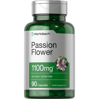 Horbaach Passion Flower Capsules 1100mg | 90 Count