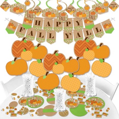 Big Dot of Happiness Pumpkin Patch - Fall, Halloween or Thanksgiving Party Supplies - Banner Decoration Kit - Fundle Bundle