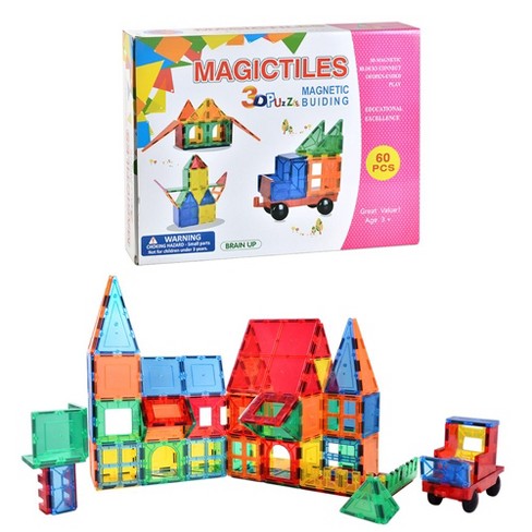 36 piece playmags magnetic tiles building